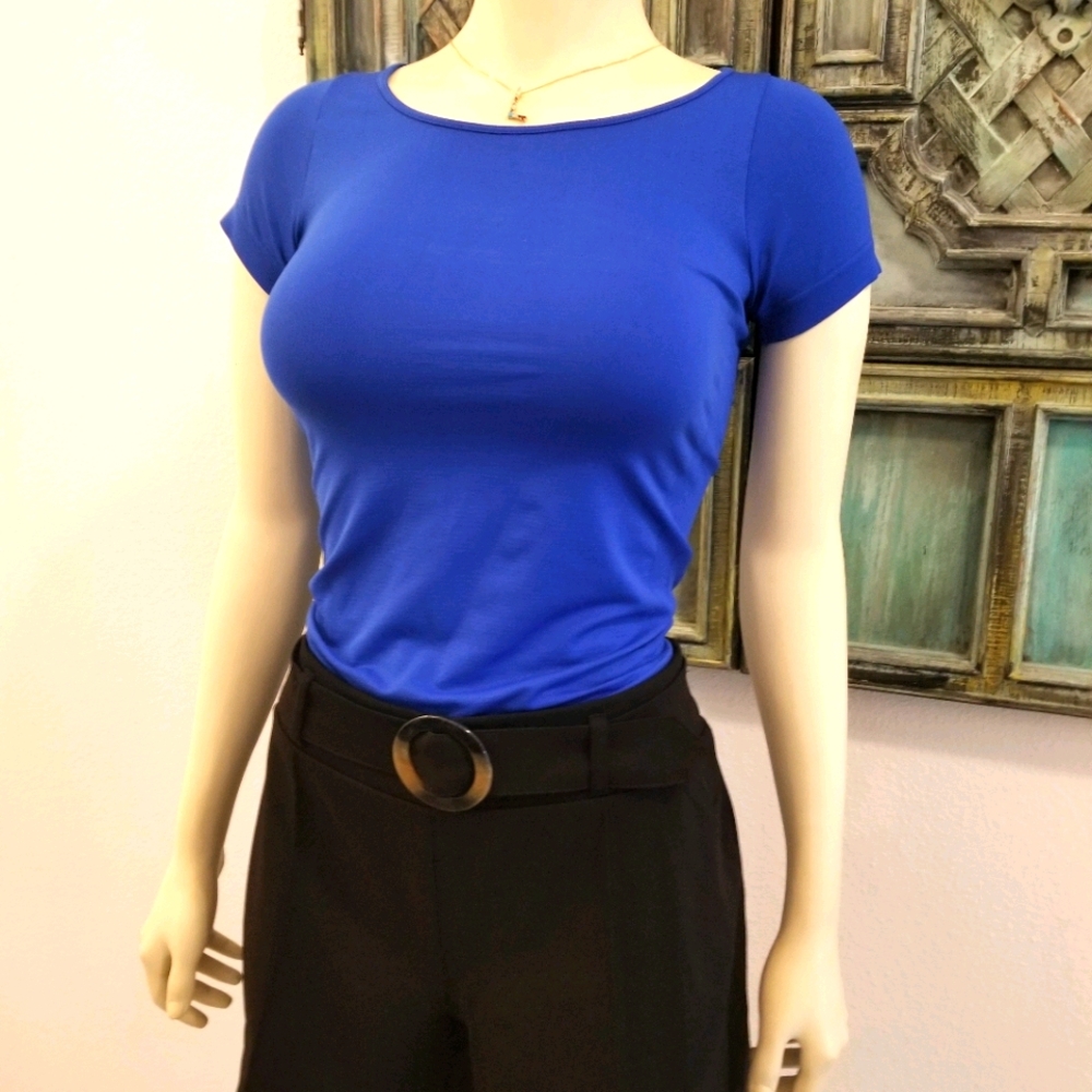 Basic One Size Fits Most Royal Blue Shirt